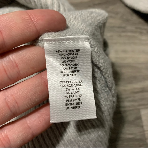 Tahari Grey Heather Pullover Turtleneck Sweater; medium Women’s - Picture 9 of 11